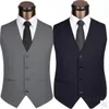 Мужские жилеты M5XL размера плюс, приталенный мужской костюм, жилет, повседневный мужской деловой мужской жилет, жилет Homme XXXXXL 231219