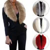 Scarves 100cm Fluffy Shawl Collar Winter Wrap Neck for Women Faux Fur Collars Plush Fake Scarf Thicken 231218