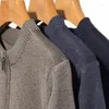 Maglioni da uomo Autunno e inverno Maglione girocollo con cerniera di alta qualità Pullover casual lavorato a maglia con stampa calda