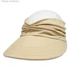 Visorlar Kadın Sport Sun Visor Şapkaları Boş Top Beyzbol C Sunhats UV Koruma Y2K Genç Kızlar Beachl231219