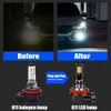 New Decorative Lights 2pcs Car headlights LED Front Fog Golden Light Yellow White Pink Bulbs Lemon Green Lamp H8 H11 For Volvo C30 2006-2013 C70 S40