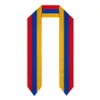 Halsdukar Armenia flagga halsduk topptryck examen Sash stal internationell studie utomlands unisex party accessory268b