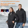 Sudaderas con capucha para hombres Sudaderas 11 áreas Chaqueta con calefacción USB Invierno para hombres Chaquetas con calefacción eléctrica al aire libre Deportes cálidos Abrigo térmico Ropa Chaleco calentable 231218