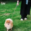 犬の襟5m豪華なダイヤモンドペットトラクションロープ自動ウォーキングストラップトラクターサプライキャット製品リード