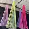 Oggetti di scena creativi per matrimoni, nastro cono, soffitto, tenda, pendente, decorazione per matrimoni coreani, hotel, finito, streamer 129