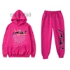 2023 Rosa Sp5der 555555 Hoodie Homens Mulheres Alta Qualidade Anjo Número Puff Pastry Impressão Gráfico Spider Web Moletons Tamanho S / M / L / XL 6HSX