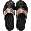 Slippers Paar Zomer Echt Leer Indoor Slipper Latex Massage Binnenzool Vrouwen Thuis Casual Schoenen Antislip Zachte Mannen