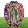 Notre-Dame de Guadalupe Vierge Catholique Mexique Veste de qualité supérieure Men Men Maborat à manches longues Sweat HARAJUKU COODIES CHARGES1298148