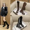 Boots Martin Boots Women's Long Boots Autumn Winter Slim Boots Mid tube High Tube Knight Boots Zipper Genuine Leather Women Boots 231219