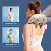 Massierendes Nackenkissen, Nacken-Schulter-Massagegerät, Tiefengewebe-Shiatsu-Rückenmassagegerät mit Wärme zur Schmerzlinderung, elektrisches Kneten, drückende Muskelmassage, 231218