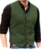 Gilet da uomo 2023 Gilet primaverile e autunnale con scollo a V Abito da sposa da sposo