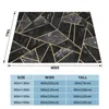 Dekens Black Stone 2 Creatief ontwerp Comfortabel Warm flanellen deken Grafisch patroon Abstracte lijnen Moderne geometrie Geometrisch