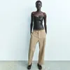 Women's T Shirts Sexy Sleeveless Gilded Slim Fit Bra Top Bronzing Tube
