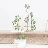 Decorative Flowers Artificial Green Plants Fake Long Branch Leaves For Home Wedding Indoor Garden Decoration Vase Living Room Table DIY