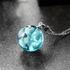 Lampadario pendente Squisito cielo azzurro e nuvola bianca Orecchini a sfera in vetro Cielo Eardrop Temperamento Collana da donna Fidanzamento Gioielli da sposaL231219