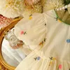 女の子のドレス夏のかわいい赤ちゃんプリンセスドレス女の子の衣装のティーンエイジャーの服の服を着ている子供たちの花パーティードレス子供衣装6 8 10 12年