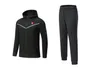 Slowakei Freizeit-Trainingsanzüge für Herren, Outdoor-Freizeitsport, warme Trainingskleidung, durchgehender Reißverschluss, mit Kappe, langärmliger Sportanzug, Jogging-Shirt