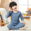 Pyjamas d'automne pour bébés et enfants, sous-vêtements thermiques, ensembles de vêtements pour enfants, vêtements de nuit sans couture pour garçons et filles, ensembles de vêtements d'hiver pour adolescents