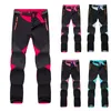 남성용 바지 하이킹 바람 방전 커플 드라이 바지 야외 남성 Quik Thermal Ski Wear Outfits 스노우 보드 바지