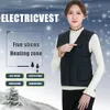 Men's Vests 5 Area USB Heated Vest Smart Electric Heating Clothes 3 Gears Adjustable Motorcycle Rider Warm for Men Women Outdoor Sports 231218