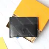 Mens Wallet Classic Card Holder Designer Men Leather Wallet Mini Coin Purse Luxury Letter Bank Cardholder Business Styel With Box