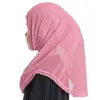 Ethnic Clothing Muslim Girls Kids Lace Amira Hijab Islamic Scarf Shawls Soft