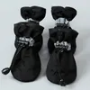 Dog Apparel Small Medium Waterproof Pet Shoes Warm Boots With Soft Non-Slip Winter Plush Bottom Chihuahua Teddy Puppy