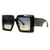 Solglasögon 2023 Square Women Brand Designer Högkvalitativa acetatramar med UV400 -skyddslins