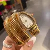 U1 Top AAA Designers Clássicos Assista Luxo Lady Pulseira Mulheres Assista Gold Snake Top Marca Diamante Aço Inoxidável Mulheres Relógios Para Senhoras Relógios de Pulso