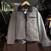 Мужская куртка пальто модный бренд Carhart J97 Carhatjackets куртки пятно Carhartj97 Detroit Hart холст американский ретро откидной воротник стираная спецодежда на молнии Oefj