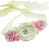 Hair Accessories Band Pearl Feather Vintage Flower Headband Female Baby Neonatal Pography Prop