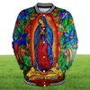 Notre-Dame de Guadalupe Vierge Catholic Mexico Veste de qualité supérieure Men Menon Long Manche Sweat HARAJUKU COODIES CHARGES1802222