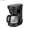 Kaffebryggare Nya hemmet Automatic Americano Coffee Maker Glass Teapot Drip Coffee Pot 650WL231219