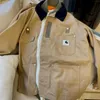 Мужские куртки 2023 Kahart подиумная лоскутная куртка из двух частей