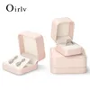 Jewelry Boxes Oirlv Pink Luxury Jewelry Ring Box For Engagement Wedding Ring Box Birthday Jewerly Pendant Bracelet Necklace Display Gift Box 231218