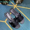 Luxury Orans Sandals Italy Piars Flat Slippers par äkta läderpar 100% loafer Classic Lazy Bath Ladies Large 35-42QQ QQ QQ