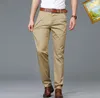 Newgg Spring's Mat Fashion Classic Black Elastic Business Slim Fit Straight Leg G Khaki Spoders Pants Młodzież trend chłopiec garnitur duże spodnie