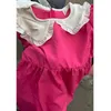 Robes de fille été rose rose petites filles robe bouffante élégante robe de princesse à manches bouffantes bébé enfants vêtements vêtements pour enfants robe de bal