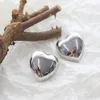 Stud 5 paren hartvorm stud oorbellen eenvoudige klassieke metallic mooie geschenk mode joods 231218