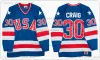 1980 Miracle On Ice Team 21 Mike Eruzione Hockey Jersey Pullover 30 Jim Craig 17 Jack Callahan Blau Weiß Genäht Herren Blanko KEIN Name Nummer 46