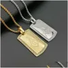 Hip Hop glacé Bling maçonnique maçon pendentif mâle 14K or collier pour hommes bijoux cadeau livraison directe bijoux collier Dhvyu