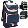 Pu Baseball Rucksack Outdoor Sport Blau und Weiß Kontrast Handheld Unabhängige Schuh Tasche Softball Outdoor Tasche Junge Mädchen Geschenke