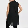 Débardeurs pour femmes Femmes Gilet Mode Plus Taille Dentelle Haut Bas Tops Asymétrique Sans Manches T-Shirt Recadrée Y2k Mignon Débardeur De Luxe