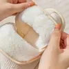 Hair Rabbit Like Simple Girls Short Cotton Slippers Plush Soft Sole All Inclusive Heel Indoor Warm Antiskid Shoes