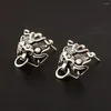 Dingle örhängen verklig S925 Sterling Silver Lucky Bless Pixiu Stud Woman Man Gift