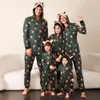 Family Matching Outfits 2023 Winter Christmas Pajamas Warm Thicken Zipper Jumpsuits Rompers Flannel Fleece Overalls Xmas Look Soft Sleepwear 231218