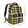 Sac à dos alpinisme classique tartan sacs à bandoulière sacs à dos