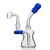 Nowy arrvial mini czarne puste platformy kreskówki Dab Bubbler Glass Water Bongs Paling Hoahs 14,4 mm Banger