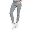 Kvinnor jeans rippade för kvinnor stora byxor stretch blyertsbyxor leggings kvinna 231219