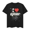 القمصان للرجال رجال القمصان مصممة القمصان نساء sp5der men Spider 5555555 Foam Print Web Pullover S-XL